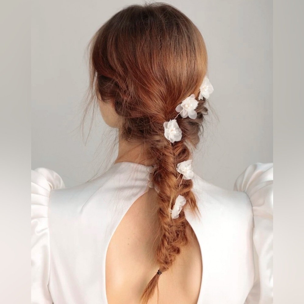 5pcs Wedding bridal hair pins flower faux pearl New  ✨✨💕💕